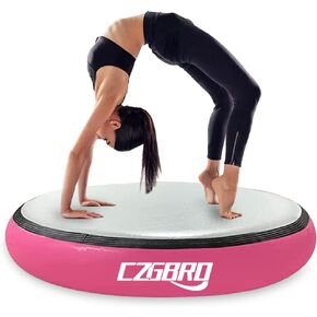 Air Spot 8inch Thick Air Mat Air Block, Inflatable Tumbling Track Mat Gymnastic Equipment Backhandspring Spot with Electric Air Pump for Home Use Yoga Gym