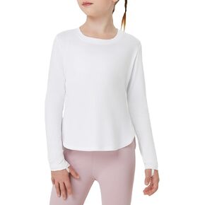 FitsT4 قمصان رياضية للفتيات للشمس بأكمام طويلة تي شيرت للحماية من الطفح الجلدي بعامل حماية من الأشعة فوق البنفسجية 50+ قمصان سباحة للحماية من الأشعة فوق البنفسجية in Kuwait