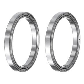 uxcell 8pcs 6702ZZ Deep Groove Ball Bearings, Chrome Steel Z1 Double Metal Shielded Bearing 15mm x 21mm x 4mm