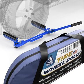 Harpy Eagle Tire Dolly - Foldable Adjustable Width up to 40" Tire Wheel Dolly with 240 lb Load Capacity, Pre-Assembled Wheel Lifter Cart for Cars, SUVs, Trucks with Portable Carry Bag/Patent Pending