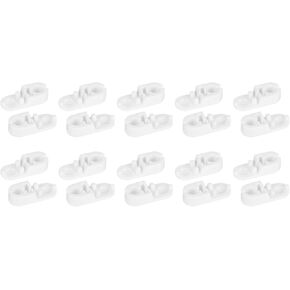 uxcell 10 Pack Plastic Chain Connector, Blind Chain Connector Bead Ball Chain Cord Connectors Blind Cord Connector Fit 5mm Bead for Window Roman Roller Shades, White