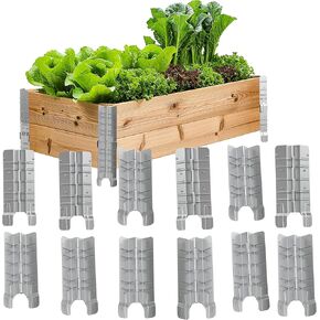 8" Pallet Collar Hinges - 8 PCS 2 Layers- Folding & Removable Pallet Collars for Raised Garden Beds, DIY Storage Solutions, Pet Fence, Garage Storage, and More - Collar Hinges, Stackable, Industrial