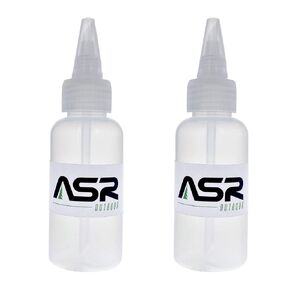 ASR Outdoor 2-Pack 4oz Gold Snuffer Bottle for Gold Panning Recovery with Extending Squeeze Nozzle