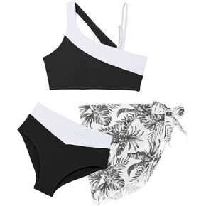 blibean Teen Girls 2025 Swimsuits Tween Kids Cutout Bathing Suits Bikini Set Size 6-15 Years