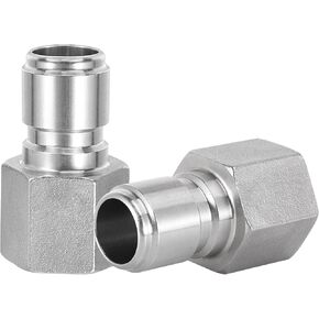 2 PCS Male Quick Disconnect FPT 1/2" Homebrew connector fitting Stainless Steel Quick Disconnect Homebrewing Rustproof