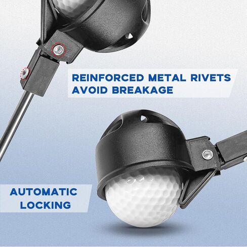 Golf Ball Retriever, Golf Ball Retriever Telescopic, Max 7/9Ft Portable Stainless Ball Retriever Tool Golf, with Golf Ball Picker Upper for Putter, Golf Accessories Gifts for Men Women in Saudi Arabia