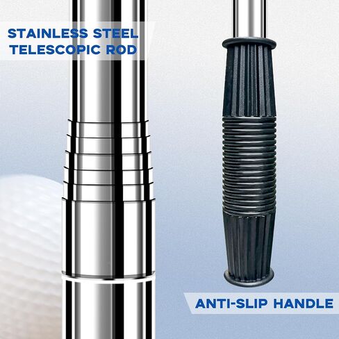 Golf Ball Retriever, Golf Ball Retriever Telescopic, Max 7/9Ft Portable Stainless Ball Retriever Tool Golf, with Golf Ball Picker Upper for Putter, Golf Accessories Gifts for Men Women in Saudi Arabia