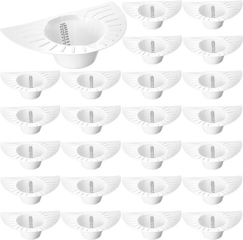 TrelaCo 25 Pcs Urine Collection Hat for Toilet Stool Sample Collection Kit Toilet Hats to Catch Urine Pee Catcher Urine Collector for Women and The Elderly, 30oz/900cc in Kuwait