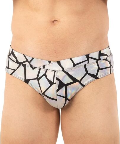 Gary Majdell Sport Men's Bikini Swimsuit with Crossover Waistband - Available in Shiny Tricot, Liquid Metallic, and Prints in Kuwait