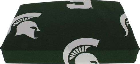 College Covers Everything Comfy Michigan State Spartans King Sized 4 Piece Sheet Set, Team Color Background, 1 Flat Sheet, 1 Fitted Sheet, 2 Pillowcases in Kuwait
