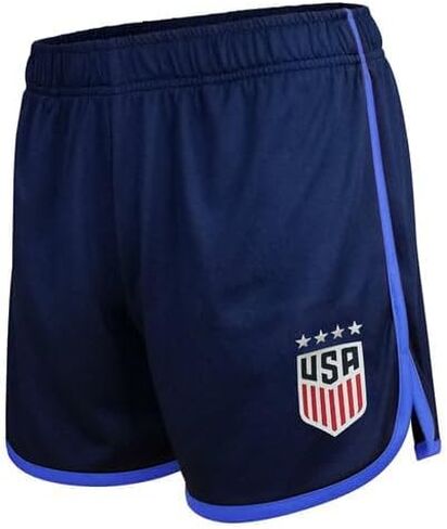 شورت نسائي من Icon Sports US Soccer USWNT مرخص رسميًا، شورت رياضي نشط لكرة القدم in Kuwait