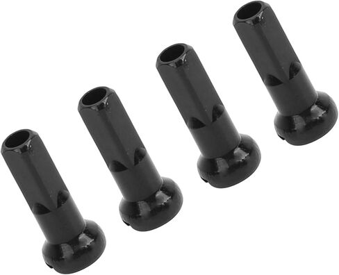 GOTOTOP Spoke Nipples, GUB 100Pcs Aluminum Alloy Spoke Spoke Cover Nipple Cycling Accessory for Mountain Road, 2mm/0.08in Inner Diameter Spokes(Black) in Saudi Arabia