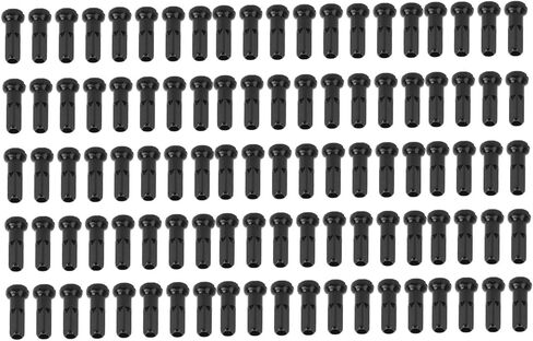 GOTOTOP Spoke Nipples, GUB 100Pcs Aluminum Alloy Spoke Spoke Cover Nipple Cycling Accessory for Mountain Road, 2mm/0.08in Inner Diameter Spokes(Black) in Saudi Arabia