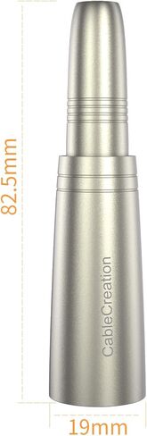 CableCreation [5-Pack XLR 3 Pin Male to 1/4" 6.35mm Female Jack Socket Audio Adapter, Silver in Kuwait