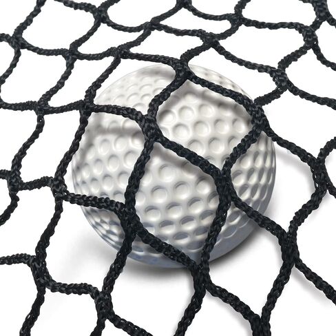 Golf Netting with Rope Rings - Golf Hitting Nets for Practice or Garage Driving and Backyard-Adjustable Golf Net and Black & White High Impact Containment Net for Indoor & Outdoor Use 10X10ft,10X7ft in Saudi Arabia