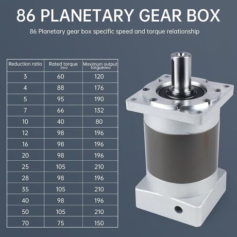 Nema34 Stepper Motor Planetary Gearbox Backlash 8 arc-min للطابعة ثلاثية الأبعاد / آلة مخرطة الطاولة لجهاز التوجيه باستخدام الحاسب الآلي (نسبة التروس: 20: 1) in Kuwait