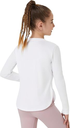 FitsT4 قمصان رياضية للفتيات للشمس بأكمام طويلة تي شيرت للحماية من الطفح الجلدي بعامل حماية من الأشعة فوق البنفسجية 50+ قمصان سباحة للحماية من الأشعة فوق البنفسجية in Kuwait