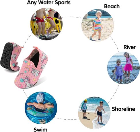 Centipede Demon Toddler Water Shoes for Girls Boys Kids Baby Beach Swim Aqua Shoes Breathable Quick Dry for Pool Outdoor Sports Barefoot Sock Shoes Rubber Soles Slippers in Saudi Arabia
