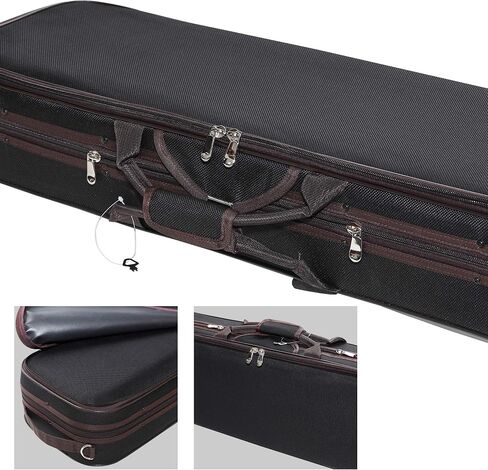 MI&VI NF-5003 حقيبة سفر قوية للغاية وخفيفة الوزن بوزن 3.6 رطل 4/4 (الحجم الكامل) مع شرائط أمان عاكسة | الرطوبة | أحزمة كتف قابلة للتعديل | هارد شل | رغوة عالية الكثافة - موسيقى MIVI in Kuwait