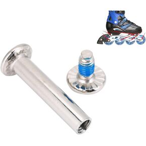 10Pcs Skate Replacement Skating Screws, Fittings Inline Skates Wheel Axles Hardware Screw for Wheels Boys Shaft, Replacement,Skating Kit Repairing Changing(Inseam36mm)