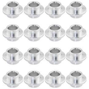16PCS Aluminum Inline Skate Bearing Bushing Spacers 8mm Axles Spacers for Wheel Center Bearing Spacers Men Women Outdoor Skating