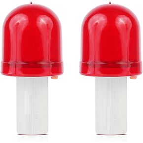 BATTIFE 4 Pack Traffic Cone Flasher Warning LED Light, Roadblock Lamp 360 Degree Visible with 3 Flashing Modes for Collapsible Traffic Safety Cones, Parking, Camping and Emergency