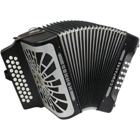 Hohner Compadre Diatonic Accordion - Keys of FBbEb (FA) - Black