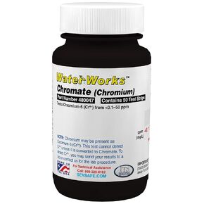 Industrial Test Systems WaterWorks 480047 Chromium (Chromate), 1 Minute and 17 Seconds Test Time, 0.1-50mg/L Range (Bottle of 50)