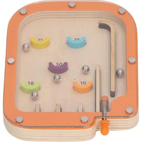 Handheld Pinball Game, Bright Color Early Learning Skill Development Pinball Maze Game for Home (M)
