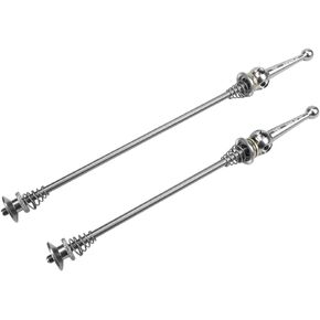 BESNIN Bike Quick Release 1pair Front and Rear Set Bike Quick Release Skewers for Most Bike Black/red/Silvery