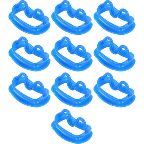 Blue New 10Pc Dental Retractor Silicon Intraoral Lip Cheek Retractor Mouth Opener Cheek Expand Dental Orthodontic