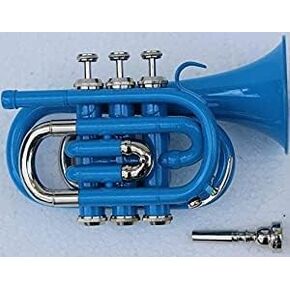 Pocket Trumpet 3V Nickle Plated with Mouth Piece and Case
