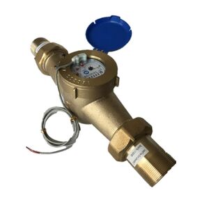 DAE MJ-200 2" NSF61 Non Lead Potable Water Meter, Pulse Output + Couplings, Gallons