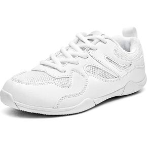 White Cheer Shoes for Women Breathable Cheerleading Shoes Lightweight Athletic Tennis Walking Cheer Sneakers Girl Cheer Shoes…