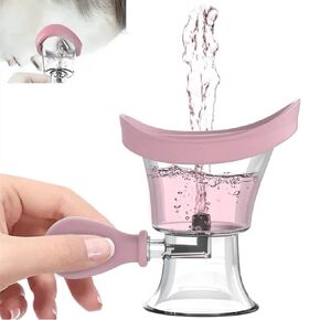AXLOFO® Eye Wash Cup, Eye Wash Bath Kit (Eye Drop Guide/Wash Cup), Silicone Eye Cup for Effective Eye Cleansing, Soothing Tired Eyes (2)