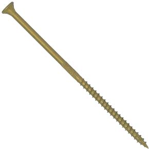 Jake Sales #10 × 6 برغي خشبي متعدد الأغراض مطلي بالبرونز Torx/Star Drive برأس مسطح (5 رطل - 160 تقريبًا. عدد البراغي) مطلي بالخارج - براغي خشبية متوافقة مع ACQ