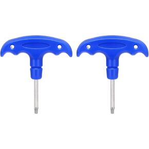 HARFINGTON 2pcs Golf Spike Wrench Tool T15 Golf Torque Wrench Stainless Steel Golf Head Adjustment Tool Golf Driver Torque Tool with Plastic Handle for Golf Club Driver Shaft Adapter, Blue
