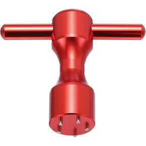 HARFINGTON Golf Weight Screw Wrench Tool Aluminum Alloy 5 Pin Hole Golf Club Putter Heads Wrench Replacement Putter Weight Wrench Tool for Studio Select Button Back Putter, Red