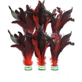 Baitaihem Colorful Kick Shuttlecock Fancy Chinese Jianzi Foot Sports Outdoor Game, 4 Pack/ 6 Pack