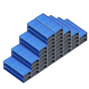 PATIKIL 26/6 Standard Staples, 10 Pack 10000pcs 1/4" Leg Length Flat Clinch Chisel Point Staples Jam-Free for Desk Stapler Office Desktop Home Supplies, Black