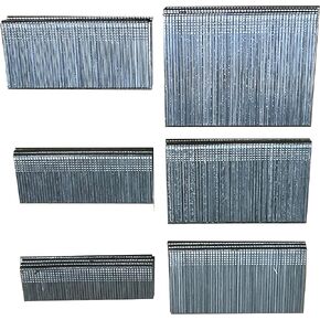 Steel Force TMX200 16 Gauge Straight Finish Nails Mulitple Size 1", 1-1/4",1-1/2",1-3/4",2",2-1/2" Length, 200-Count each size, 1,200-Pack