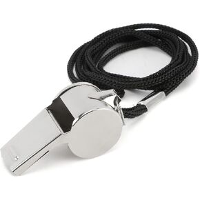 Whistle, Whistle for Coaches Stainless Steel Whistles with Lanyard Referee Whistle Emergency Coach Whistles Teacher Whistle Loud Crisp Sound Whistle for Adults Teachers Pet Training Outdoor Sports