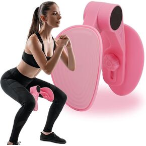 360° Rotation Thigh Master Thigh Exerciser, Inner Thigh Exerciser Equipment for Women with Three-Gear Adjustment, Pelvic Floor Muscle Repair Trainer Kegel Exercise, Pink