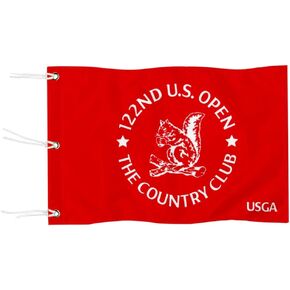 Standard Golf Flag USGA Golf Pin Flag Practic Putting Green Golf Flag For Backyard Garden Double-Sewn 600D Nylon Miniature Pin Flag with Grommets 20" L x 13" H Red