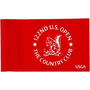 Standard Golf Flag USGA Golf Pin Flag Practic Putting Green Golf Flag For Backyard Garden Double-Sewn 600D Nylon Miniature Pin Flag Regulation Tube Flag 20"L x 13"H Red