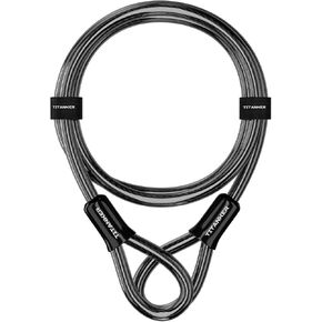 Titanker Bike Lock Cable,12mm Thick Security Cable with Loops Heavy Duty Steel Cable Vinyl Coated Bike Cable Lock Security Chain (4ft, 7ft, 15ft, 30ft)