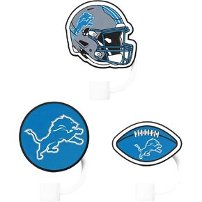 FOCO Detroit Lions NFL 3 قطع من أغطية القش ذات الشعار الأساسي