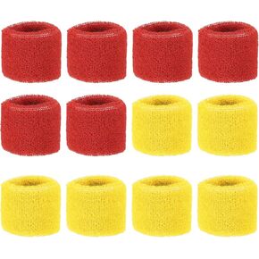 PATIKIL Sports Wristbands Cotton Terry Cloth Absorbent Sweatband for Tennis Basketball Athletic Running