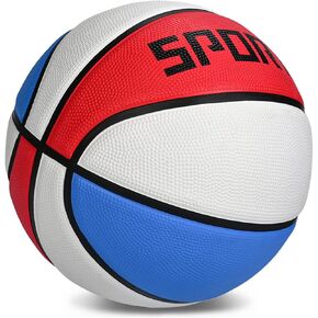 KUYOTQ Kids Youth Adult Size 3/4/5/6/7 (22/25.5/27.5/28.5/29.5") Basketball Premium Rubber or Faux Leather Basketball Indoor Outdoor Basketball for Boys Girls Womens Mens Basketball Gifts (Deflated)
