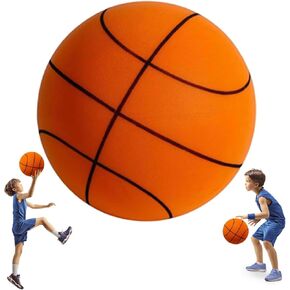Silent Basketball, Silent Basketball Dribbling Indoor, 2025 Upgrade Dribble Dream Silent Basketball, Foam Basketball Indoor Training Ball, Silent Bouncing Basketball for Quiet Dribbling (No.7, 9.4 in)